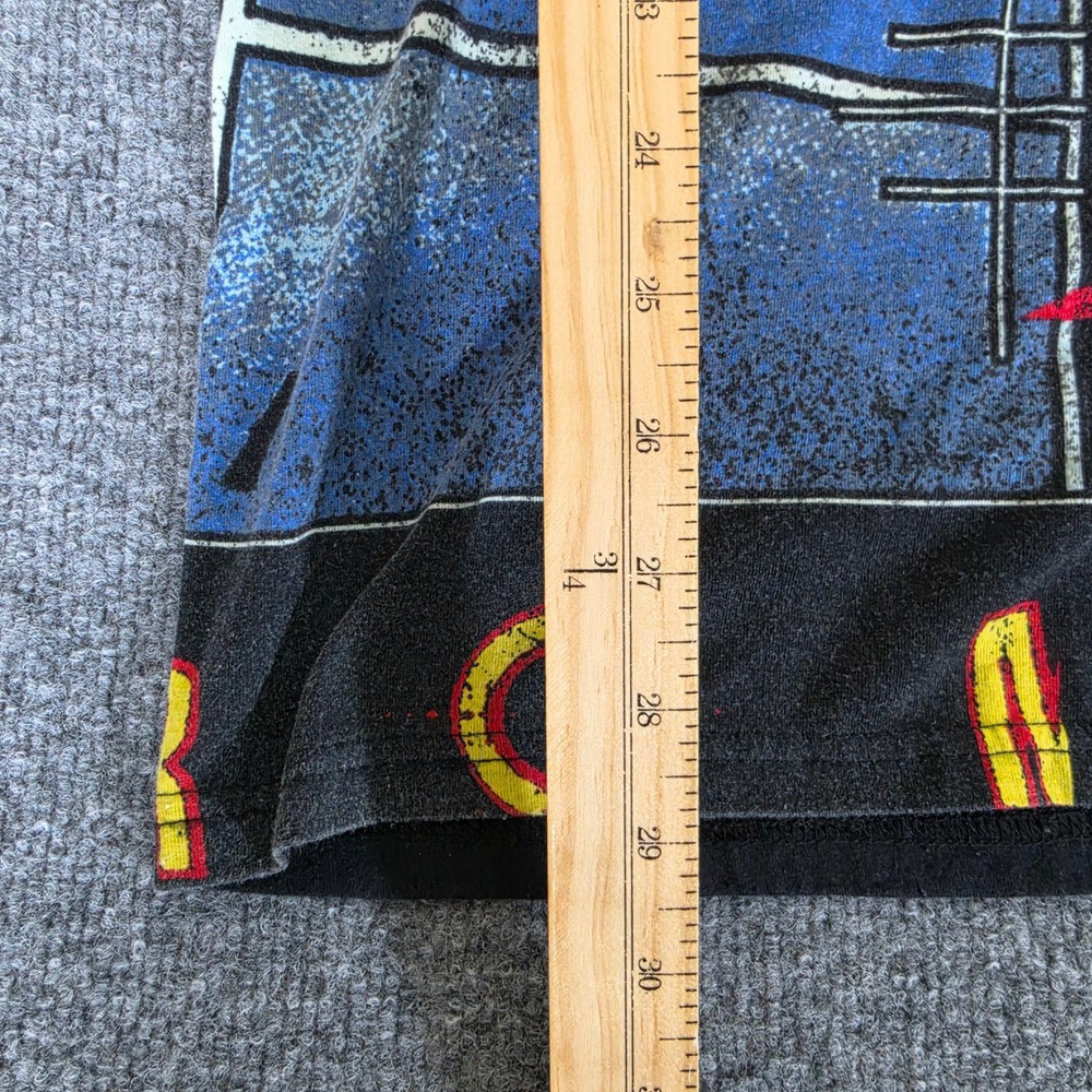 Def Leppard Mens 2XL Black Graphic T-Shirt Adrenalize Hysteria Band Tee 2019 - Picture 4 of 6